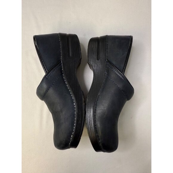 Womens Navy Suede Dankso Clogs - Size 41 - Picture 6 of 9